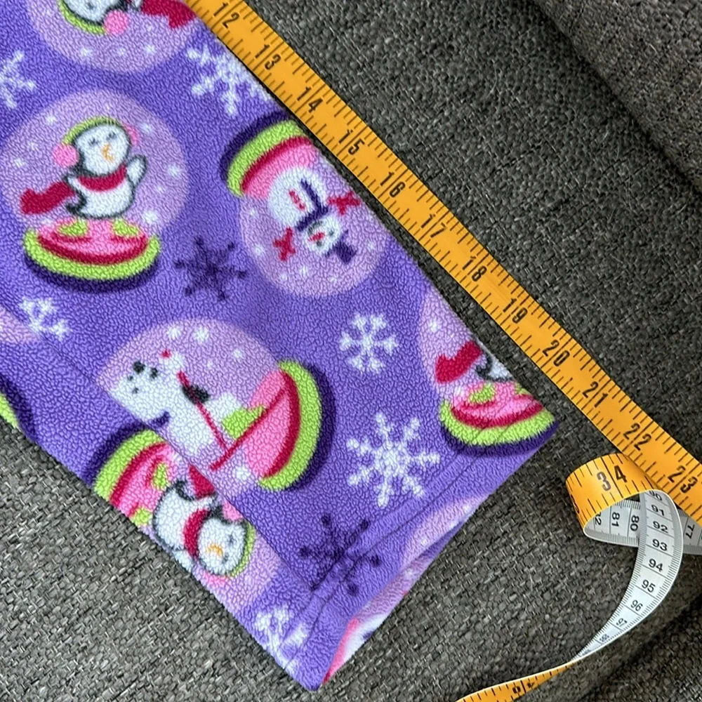 The Children’s place Girls Purple Penguin Size 4 Fleece Pajama Set